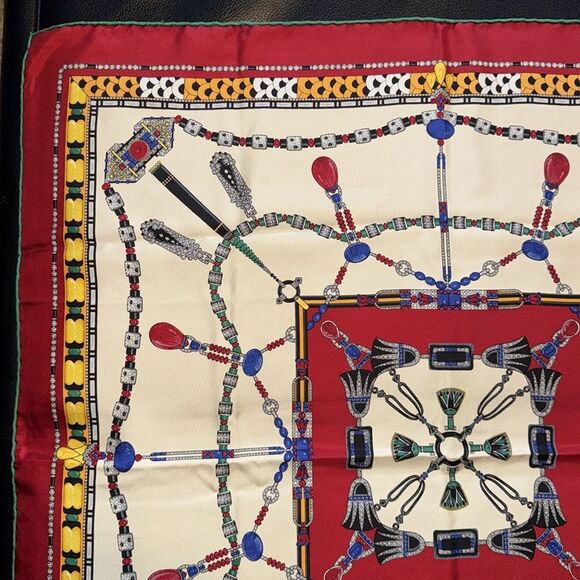 Cartier Silk Twill Jewelry Print Scarf - Picture 3 of 14